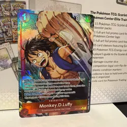 ONE PIECE Monkey D. Luffy (Alt Art) OP14-013 SR The Azure Sea's Seven - Image 4