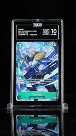 One Piece TCG Tashigi Alt Art Royal Blood TAG Grading 10 Gem Mint Op10-032 - Image 3