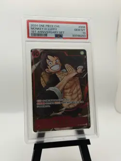 2024 One Piece Chinese 1st Anniversary Set Monkey D Luffy #ST10-006 PSA 10 - Image 1