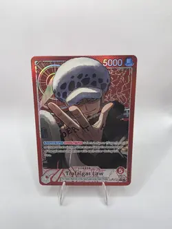 One Piece - The Azure Sea’s Seven - Trafalgar Law OP14-001 L (Alt Art) - NM Foil - Image 1