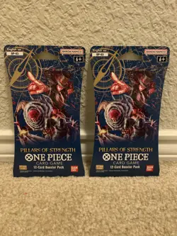 One Piece TCG OP03 Pillars of Strength Sleeved Booster Pack English Lot of 2! 810059780538 - Image 1