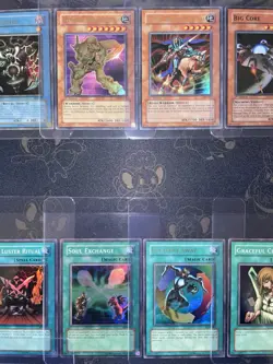 Yugioh Vintage Holo Card Lot #1 English w 2 Korean Holos & V Sleeves - NM to LP - Image 4