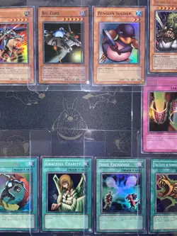 Yugioh Vintage Holo Card Lot #1 English w 2 Korean Holos & V Sleeves - NM to LP - Image 5