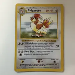 Pokemon Card - Pidgeotto Base Set Unlimited (Shadowless) 22/102 Rare LP/MP - Image 1