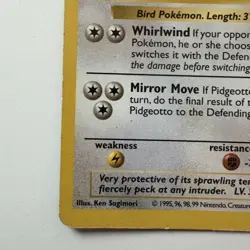 Pokemon Card - Pidgeotto Base Set Unlimited (Shadowless) 22/102 Rare LP/MP - Image 5