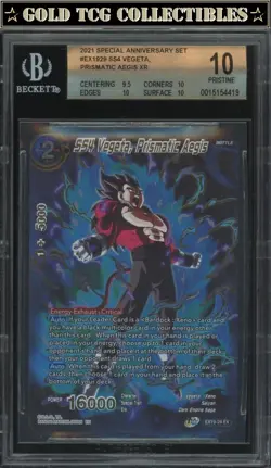 BGS 10 ⭐ SS4 Vegeta Gold Stamp Anniversary Promo Card DBS DBZ Z Super - Image 1