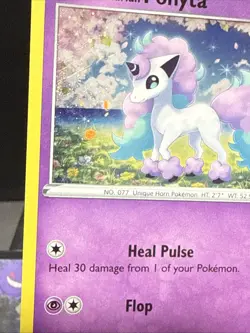Pokemon Card Galarian Ponyta SWSH013 Promo Holo With Swirl Near Mint - Image 3