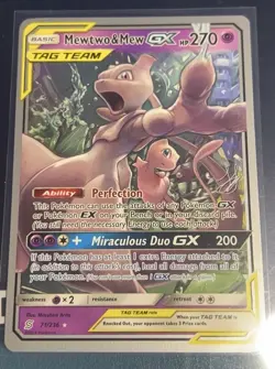 Pokemon TCG Mewtwo & Mew GX Tag Team Card 270/236 Rare (WORLD CHAMPIONS 2019) - Image 1