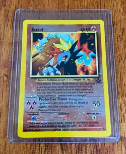 Entei 34 Black Star Movie Promo Reverse Holo Pokemon Card - Image 3
