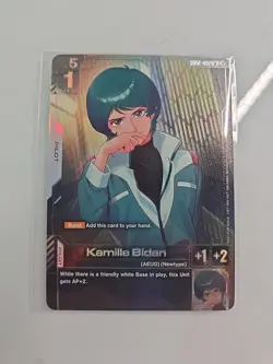 Gundam Card Game Kamille Bidan GD02-097 Newtype Challenge English Promo Sealed - Image 1