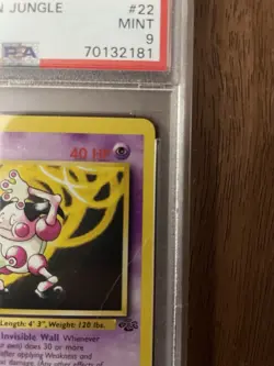 1999 Pokemon Mr. Mime #22/64 Collectible Card Non Holo PSA 9 - Image 4