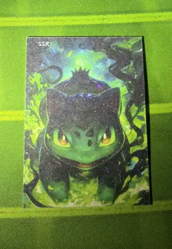 Pokemon bulbasaur Polaroid Full Art Card Non Tcg - Image 1