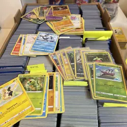 Pokemon Bulk Card Lot Of 50 Common/uncommon/rev holo/holo/1 EX or V or better - Image 1