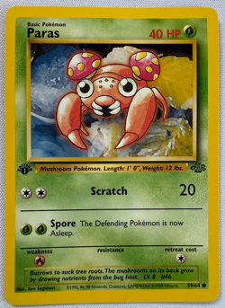 Paras 59/64 Jungle 1st Edition Rare Vintage Pokemon Card - Image 2