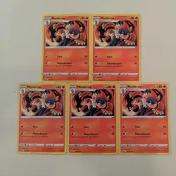 [LOT of 5] Monferno (025/172) Sword Shield - Non-Holo Pokemon Card - NEAR MINT - Image 3