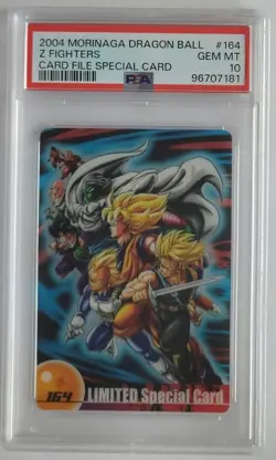 2004 Morinaga Dragon Ball Z Fighters Card File Special Card #164 PSA 10 - Image 1
