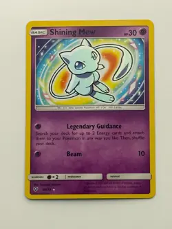 Pokemon TCG Shining Mew Holo Rare Card 40/73 Shining Legends - Image 1