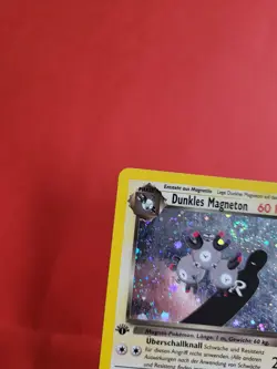 Pokemon Card/Card - Dark Magneton 11/82 Rocket Swirl Holo 1st Edition VG-Exc- - Image 2