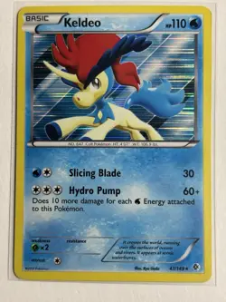 Keldeo 47/149 - Black & White Boundaries Crossed Holo Rare Pokemon Card - Image 1