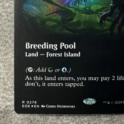 MTG Breeding Pool Borderless Edge of Eternities EOE #278 Foil NM Magic Card - Image 5