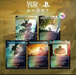 Magic The Gathering Secret Lair x Playstation Ghost of Tsushima FOIL Sealed - Image 1