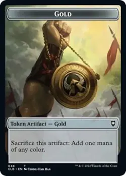Gold / Dragon - Token - NM - Battle for Baldur's Gate - Image 2