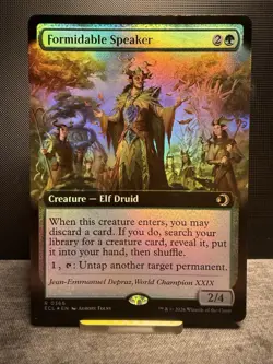 Formidable Speaker (Extended Art) Lorwyn Eclipsed Foil - Image 1