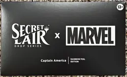 MTG Magic: The Gathering Secret Lair x Marvel Captain America - Rainbow Foil NEW - Image 1