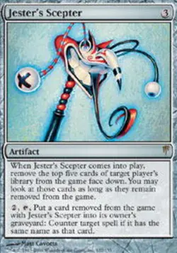 [4x] Jester's Scepter Slight Play, English ColdSnap MTG Magic - Image 1