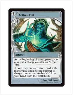 1x Aether Vial, Future Sight Frame, Mystery Booster 2 Magic MTG NM - Image 1