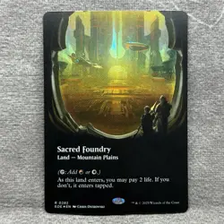 MTG Sacred Foundry Borderless Edge of Eternities EOE #282 Foil NM - Image 1