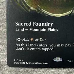 MTG Sacred Foundry Borderless Edge of Eternities EOE #282 Foil NM - Image 4
