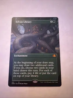 Sylvan Library (Borderless) Dominaria Remastered - Near Mint - Image 1