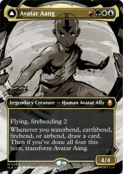 Avatar Aang BORDERLESS Avatar: The Last Airbender Magic MTG NM - Image 1