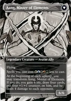Avatar Aang BORDERLESS Avatar: The Last Airbender Magic MTG NM - Image 2