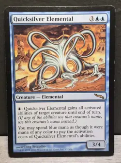 Quicksilver Elemental X1 Mtg Mirrodin Magic The Gathering NM - Image 1