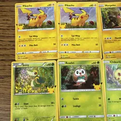 Pokemon 25th Anniversary Mc Donald’s Prismatic Cards Lot - Image 2