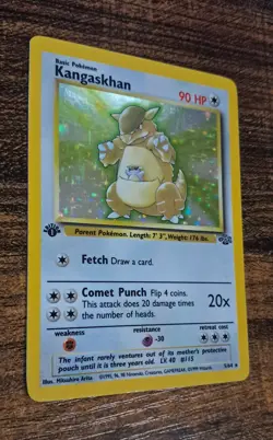 1st Edition Kangaskhan 05/64 Jungle Holo Pokemon Card TCG - Image 2
