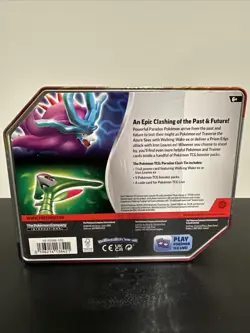 Pokemon Paradox Clash Tin, WALKING WAKE EX, (5) Booster Packs - FACTORY SEALED - Image 2