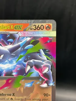 Mega Charizard X EX 013/094 Pokemon Phantasmal Flames NM+ Pack Fresh - Image 3