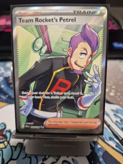 Pokemon TCG Team Rocket's Petrel Full Art 226/182 Destined Rivals Card - Image 1