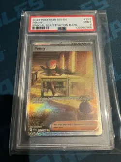2023 POKEMON SVI EN-SCARLET & VIOLET SPECIAL ILLUSTRATION RARE #252 PENNY PSA 9 - Image 1