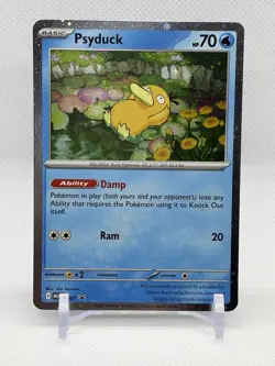 Psyduck (007) Pokemon ME01: Mega Evolution Promo Card Cosmos Holo - Image 1