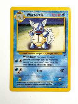 Pokemon TCG Wartortle 63/130 Regular Uncommon Base Set 2 - Image 1