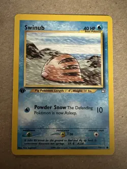Pokemon Neo Genesis 1st Edition Swinub 79/111 - Image 1
