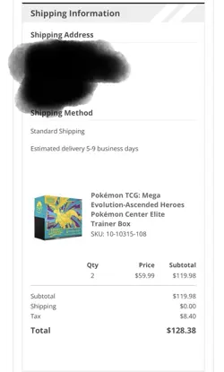 ✅ “PRESALE” 1 Pokemon TCG Ascending Heros Pokemon Center ETB Confirmed Order✅ - Image 3