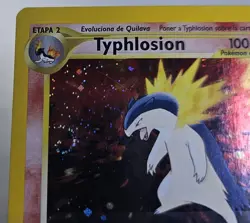 Typhlosion HOLO 18/111 - Neo Genesis - VINTAGE Pokemon 2000 - Swirl 🍥 - Image 3