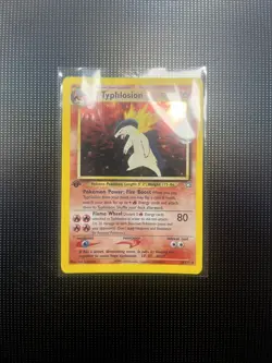 Typhlosion 18/111 Neo Genesis Holo 2000 Pokemon 1st Edition 🌀 *SWIRL* - Image 1