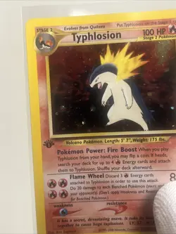 Typhlosion 18/111 Neo Genesis Holo 2000 Pokemon 1st Edition 🌀 *SWIRL* - Image 2