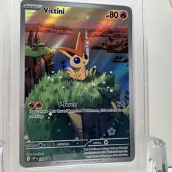 2025 Pokemon SVP EN-SV Black Star Promo - Victini #208 Unova Collection - PSA 10 - Image 4